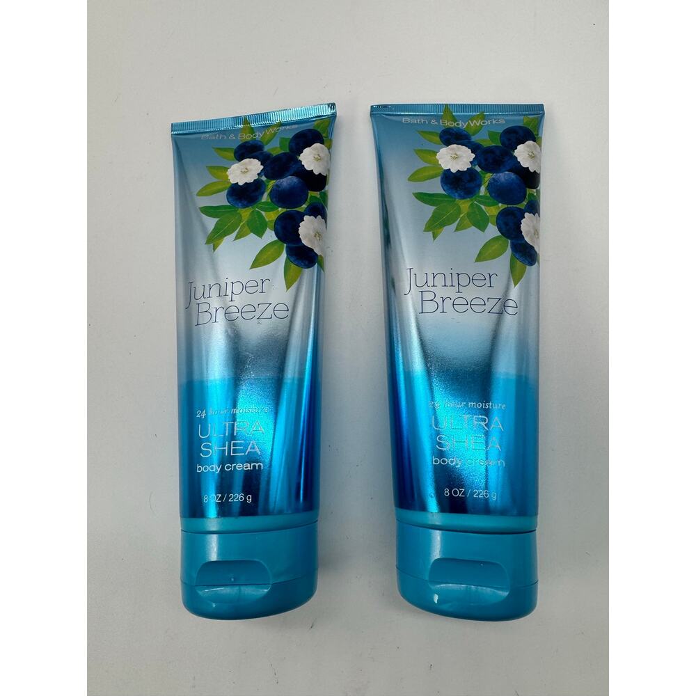 Bath & Body Works Juniper Breeze Ultra Shea Body Cream 8oz - lot of 2